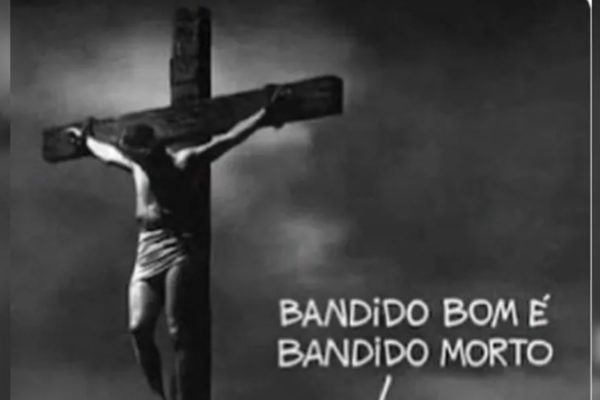 Controvérsia gerada por publicação do MTST com imagem de Cristo e frase polêmica ”Bandido bom é bandido morto”