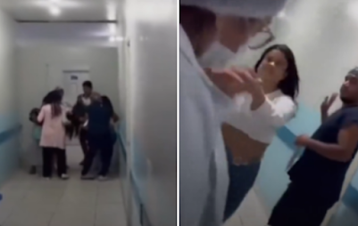 Confusão na UPA: Mulheres brigam após esposa flagrar marido com amante