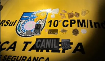 Suspeito é flagrado com cocaína e crack durante operação