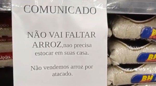 ‘Arroz que está colhido garante o abastecimento do país’, diz presidente da federação de agricultura do RS