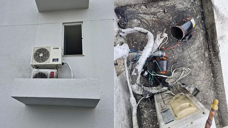 Jovem de 19 anos morre após ar-condicionado explodir durante manutenção