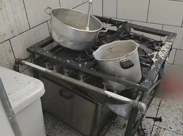Panela de pressão explode em escola e merendeira tem mandíbula dilacerada