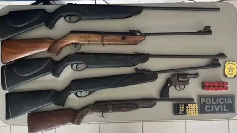 Mulher é presa com armas durante operação da PC/AL no Agreste