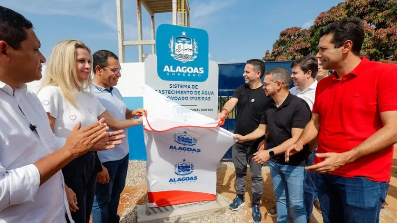 Paulo Dantas inaugura sistema de abastecimento de água e beneficia mil pessoas em Estrela de Alagoas