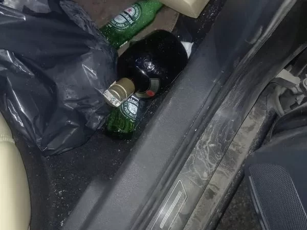 Condutor é preso após matar motociclista no sertão; bebidas encontradas no carro