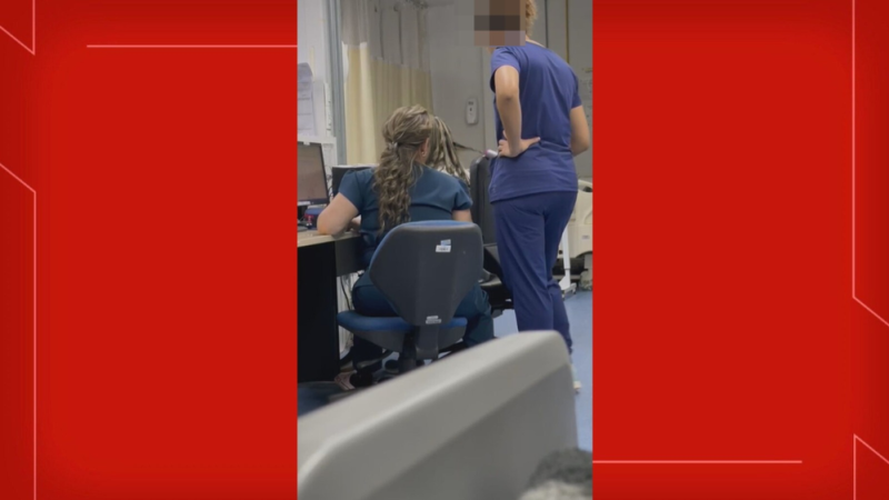 Profissionais da saúde são flagradas fazendo ‘babyliss’ no cabelo durante horário de trabalho em UPA