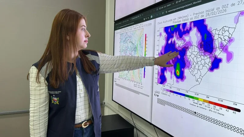 Fim de semana será de chuva e trovoadas em todo Alagoas, alerta Semarh