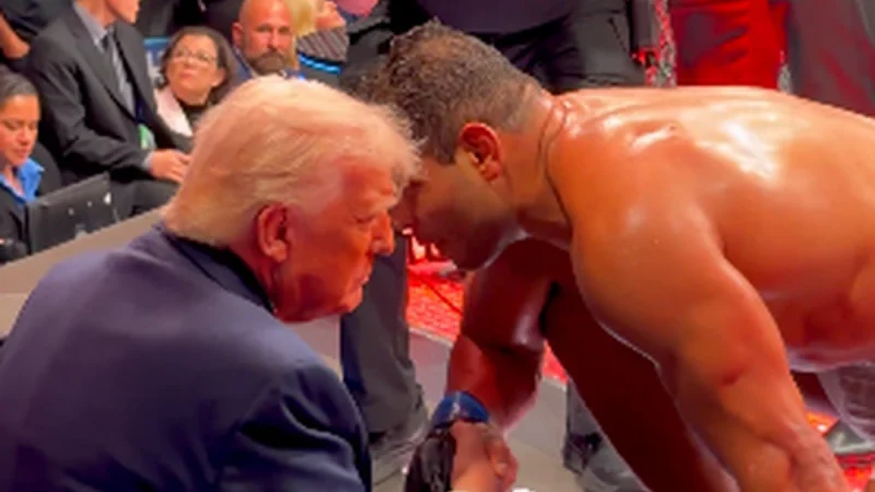 “Bonito demais”, diz Trump sobre aparência de brasileiro após luta no UFC; vídeo