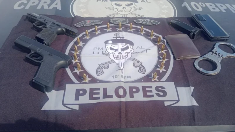 PM impede tentativa de extorsão e prende falsos agentes de segurança em Palmeira dos Índios