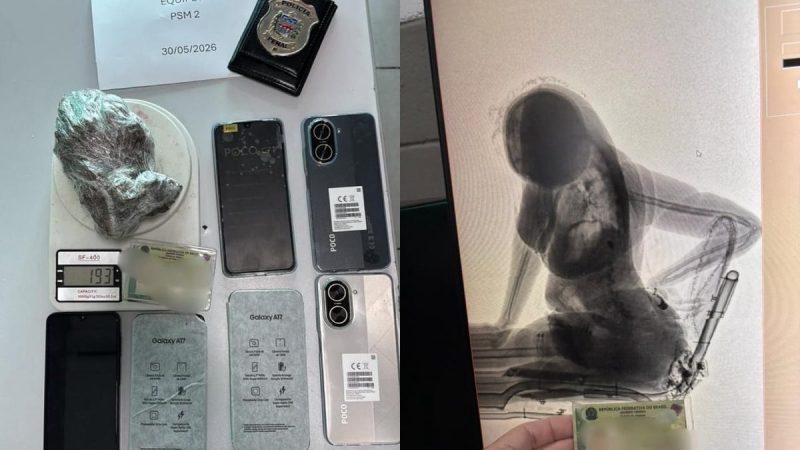 Cadeirante é presa ao tentar levar celulares e drogas para presídio de segurança máxima em Maceió